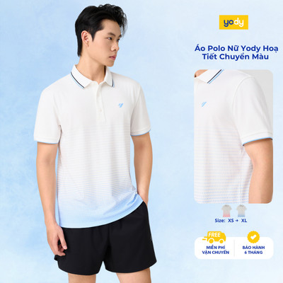 Áo Polo Thể Thao Nam Yody Hoạ Tiết Chuyển Màu Chạm mát tức thì Co giãn đàn hồi MAPO26A020