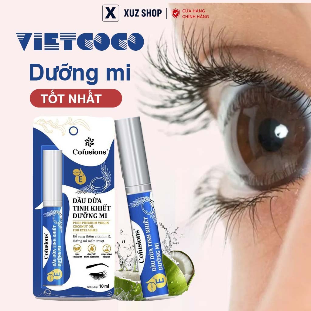🌿 Mascara Dưỡng Mi Dầu Dừa Vietcoco – Mi Dài, Dày, Cong Tự Nhiên!