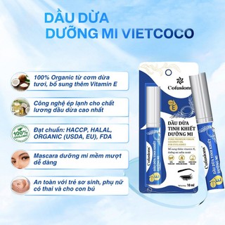 🌿 Mascara Dưỡng Mi Dầu Dừa Vietcoco – Mi Dài, Dày, Cong Tự Nhiên!