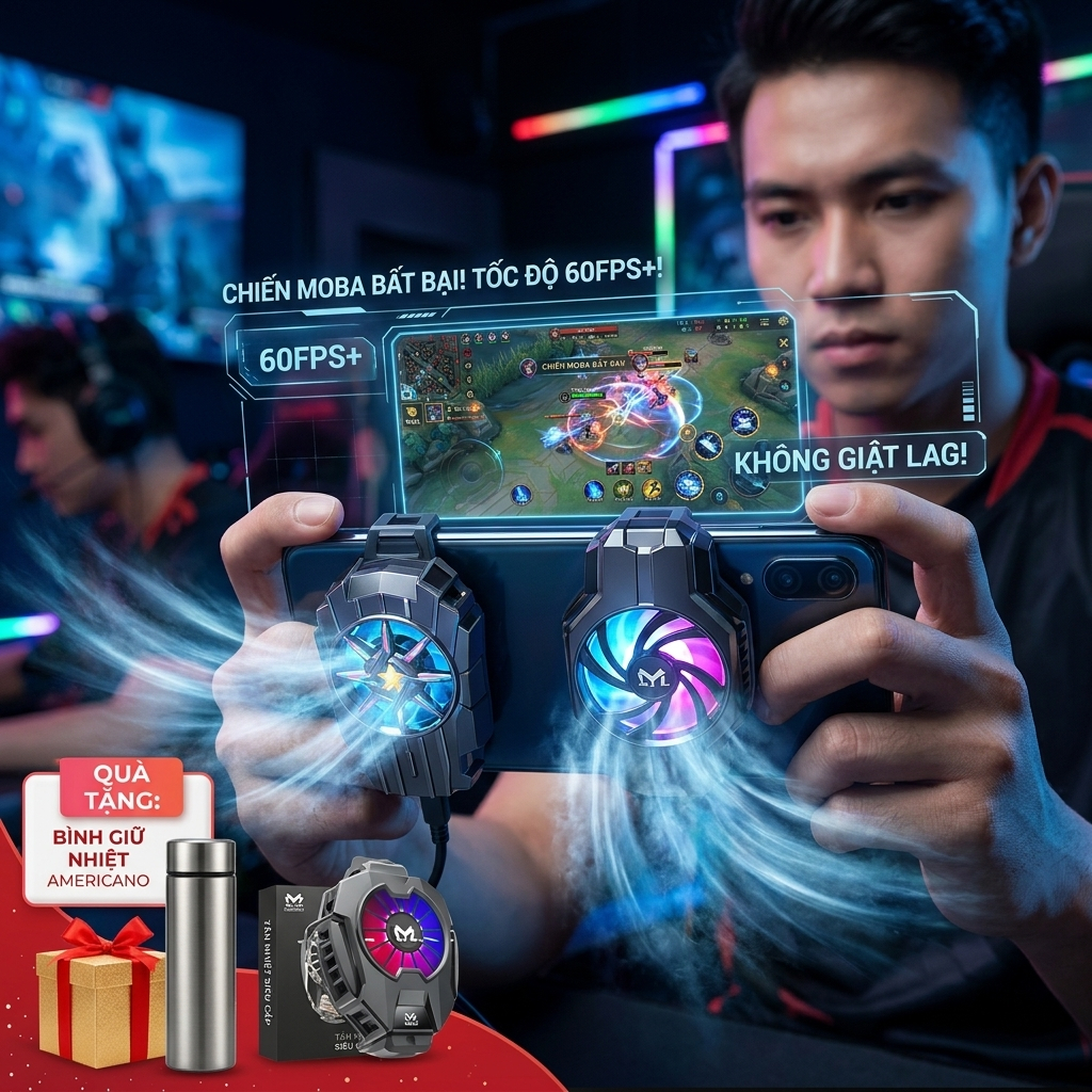 Quạt Tản Nhiệt Điện Thoại DL05/G6/FL05/S3 | Phụ Kiện Gaming Mobile, Giảm Nóng Máy Khi Chơi Game