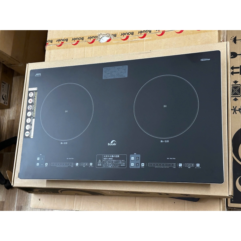 BẾP TỪ BAUER BE 626JPG Inverter 38%, Mặt kính chống xước, BAUER BE 626JPG Mân Từ EGO.