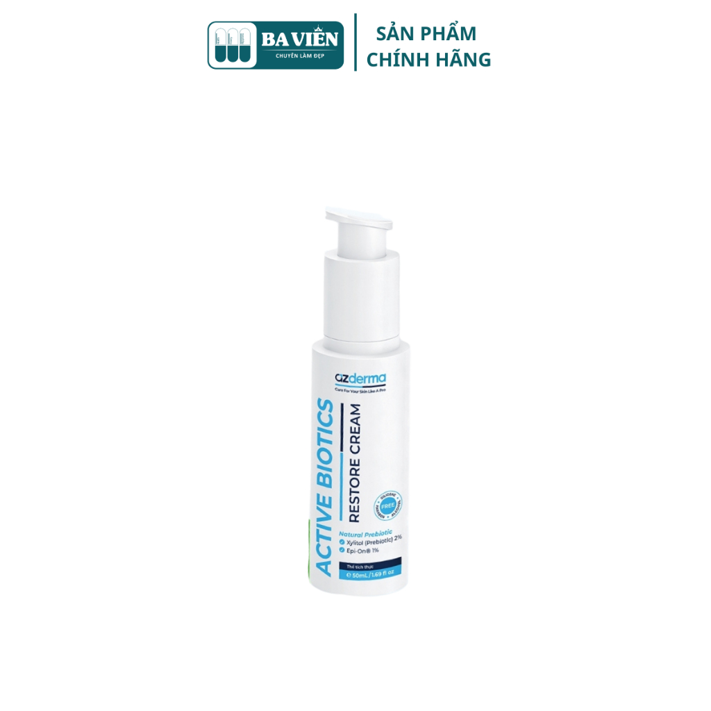 [Azderma] Kem dưỡng Azderma Active Biotics Restore Cream 50ml