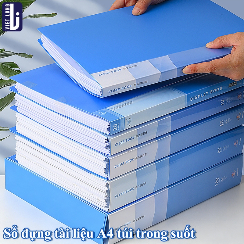 File Đựng Tài Liệu A4 Chất Liệu PP Cao Cấp Lưu Trữ Tiện Dụng, Nhiều Ngăn Dung Tích Lớn Cho Học Sinh 