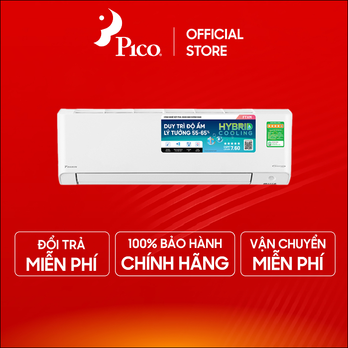 Shopee miễn phí công lắp nội thành HN HCM |FTXM25XVMV| - Điều hòa Daikin 2 chiều Inverter 9.200 BTU 