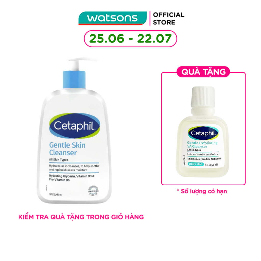 Sữa Rửa Mặt Cetaphil Gentle Skin Cleanser 473ml