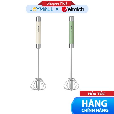 Dụng Cụ Đánh Trứng Tự Xoay Inox Elmich EL8414, Hàng Chính Hãng, Tự Quay Bằng Lực, An Toàn - JoyMall