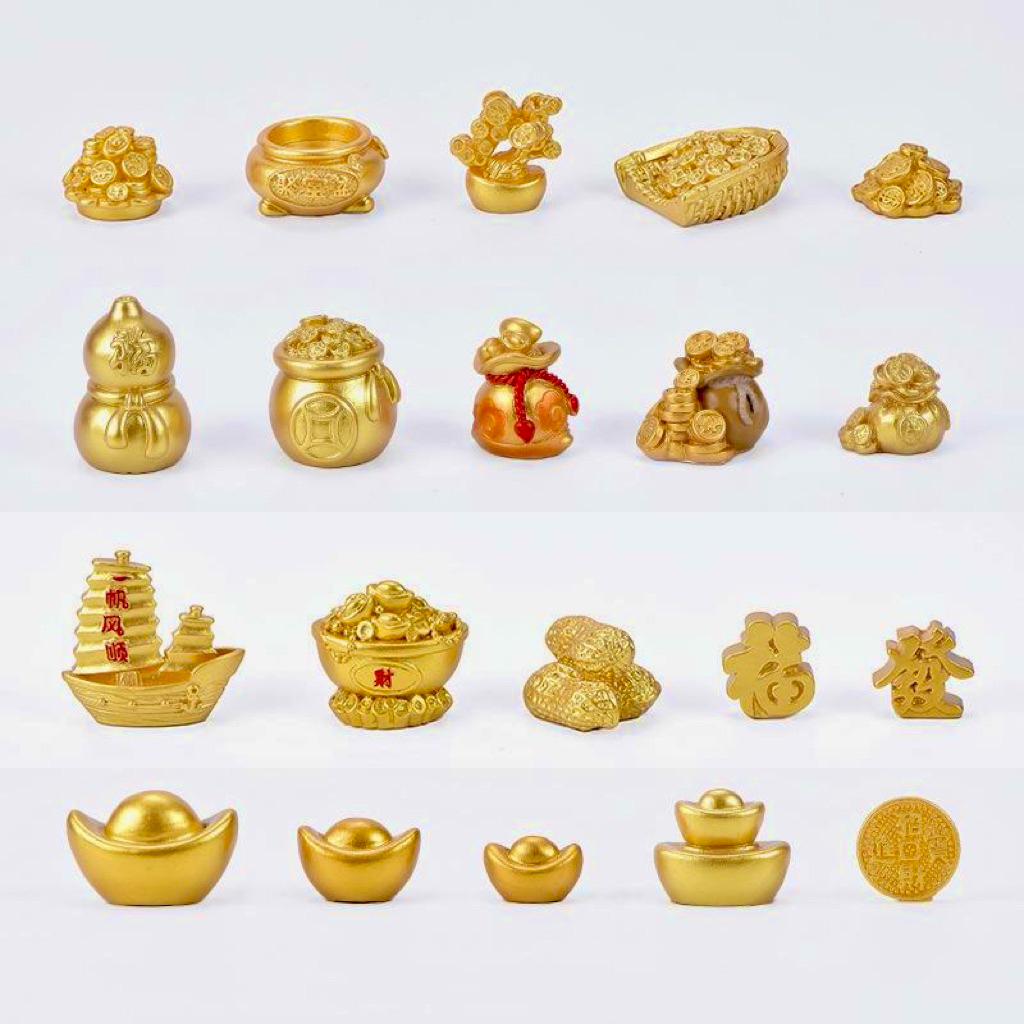 Mô Hình Vàng Tài Lộc mini EDEN Garden Quà tặng Trang trí decor CHẬU CÂY - XE HƠI - BÀN LÀM VIỆC