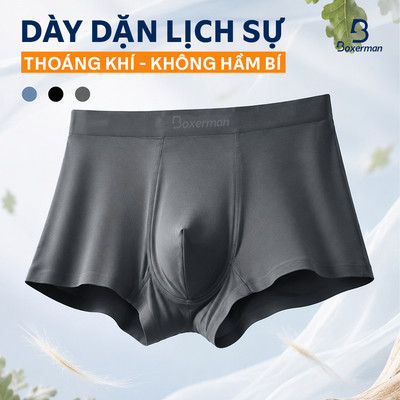 Quần lót nam NATURAL BREATH trunk modal vải sợi gỗ sồi kháng khuẩn BOXERMAN