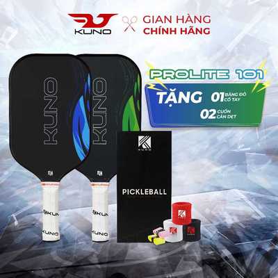 Vợt Pickleball Kuno Prolite101 Chính Hãng, Bề Mặt Nhám, Full Carbon Fiber Cao Cấp