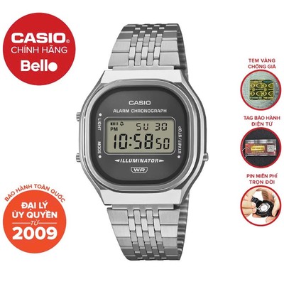Đồng hồ Casio Nam dây thép Casio Vintage A140WE chính hãng bảo hành 1 năm Pin trọn đời