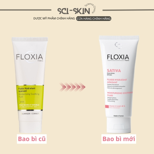 Kem dưỡng ẩm và tăng cường hàng rào bảo vệ da FLOXIA MOITURIZING SOOTHING FLUID / SATIVA 125ml