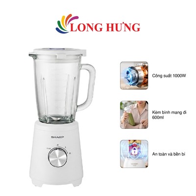 Máy xay sinh tố Sharp EM-SG1001-WH - Hàng chính hãng