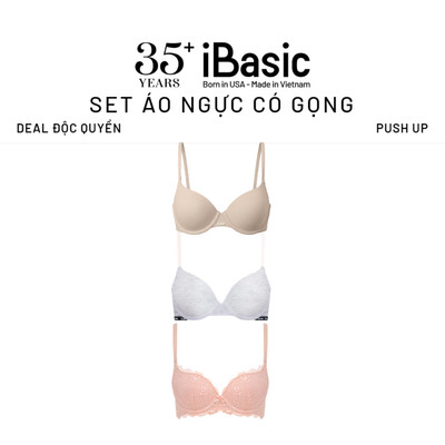 Set 3 Áo ngực có gọng mút vừa iBasic - Deal Độc Quyền