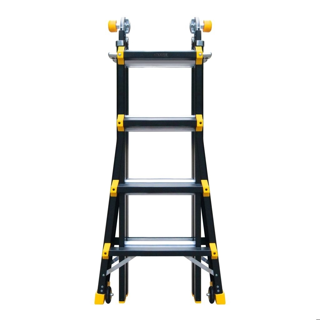 Thang nhôm gấp (rút lồng) đa năng Nikawa NKB-44 4 bậc 4m2