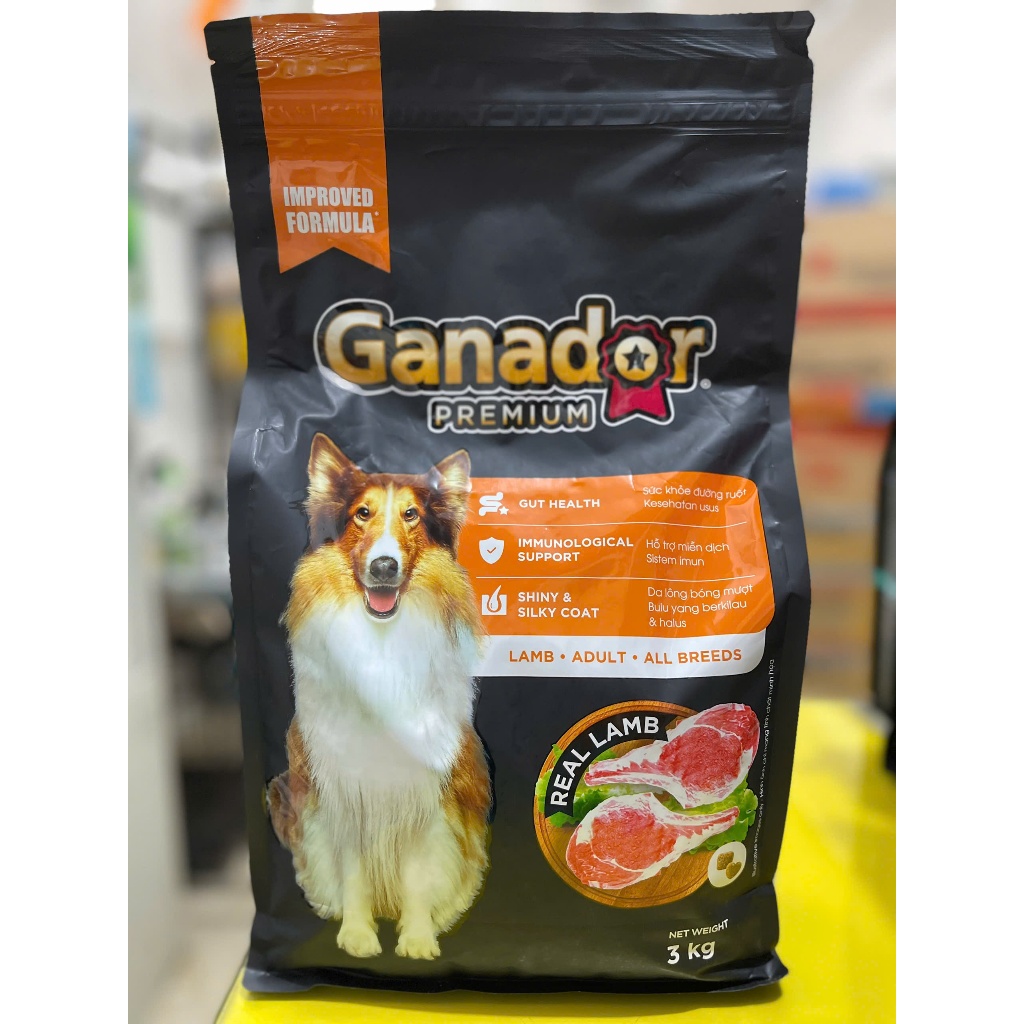 [3KG] Hạt Ganador Adult Lamb & Rice 3kg - thức ăn chó trưởng thành vị cừu & gạo
