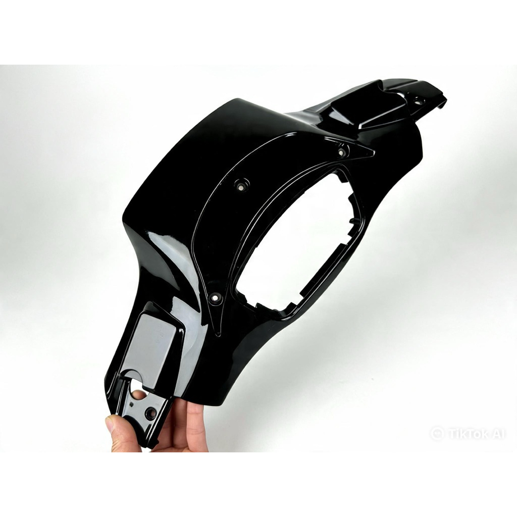 Ốp đầu trên dưới xe điện Vespa, ốp đầu đèn vuông xe điện Vespa lắp đèn pha lục giác ( giá 1 bộ)