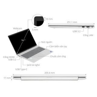 HP PROBOOK 460 G11, 16" FHD+, Intel Ultra 5 155U 16GB RAM DDR5/5600MHz, 256 NVME SSD