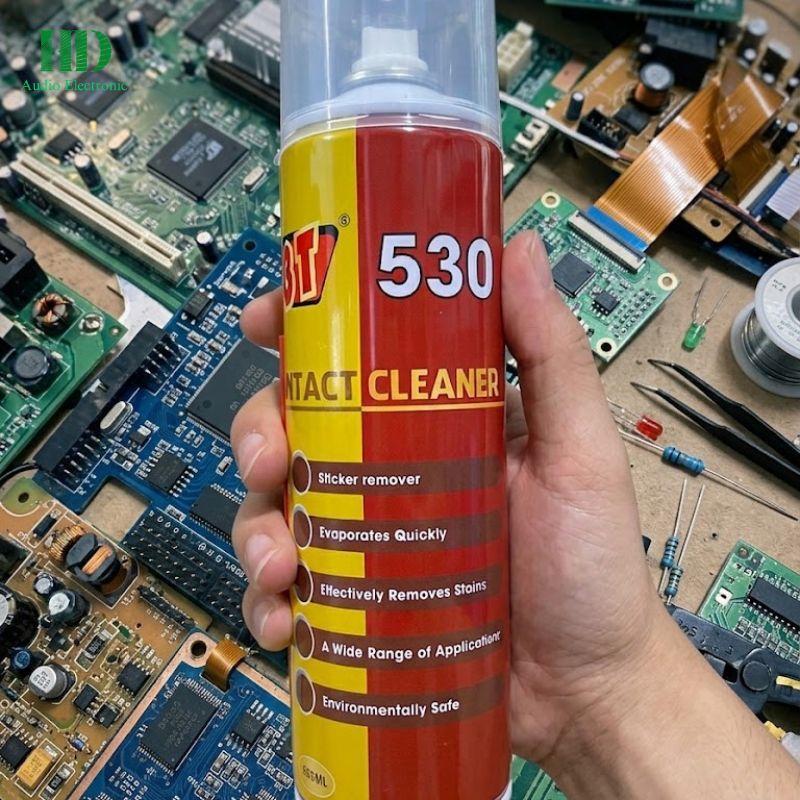 Chai Xịt Vệ Sinh Bo Mạch Điện Tử 3T 530 550ml, Vệ Sinh Điện Tử Mainboard PCB, Tiếp Điểm Điện