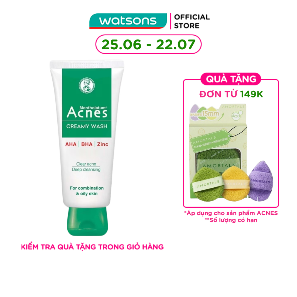 Kem Rửa Mặt Ngăn Ngừa Mụn Acnes 100g