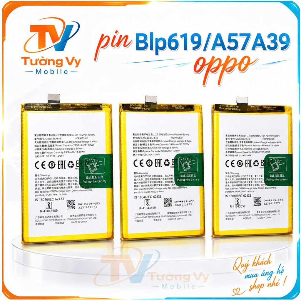 Pin BLP619 Dành Cho Oppo A57 / A39 /mới