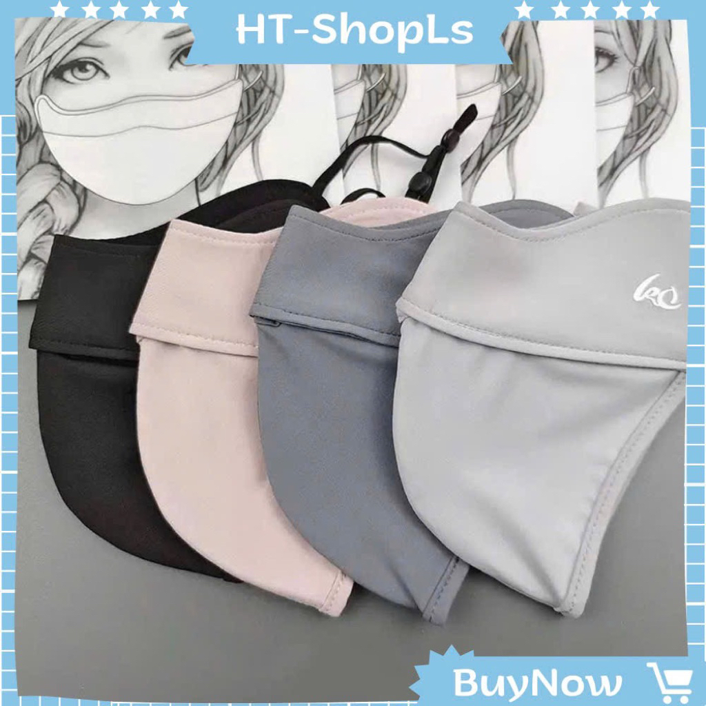 SET 1 SET 3 Khẩu Trang Vải Thun Lạnh Chống Nắng Bụi,Chống Tia UV HT-shopls