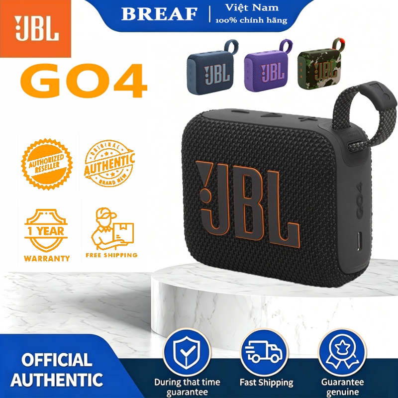 Loa Di Động Bluetooth JBL Go4/Go3 - Hàng Chính Hãng，Ngoài trời, Chống nước,Âm lượng siêu lớn