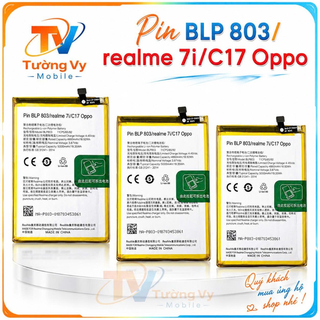 Pin BLP803 Dành Cho Realme 7i / C17 / mới