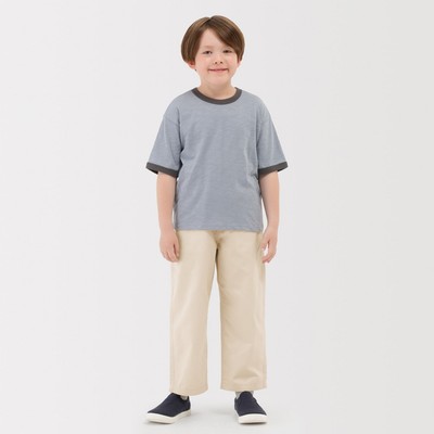 [26AW] MUJI Quần Vải Nhanh Khô Ống Rộng -Trẻ Em