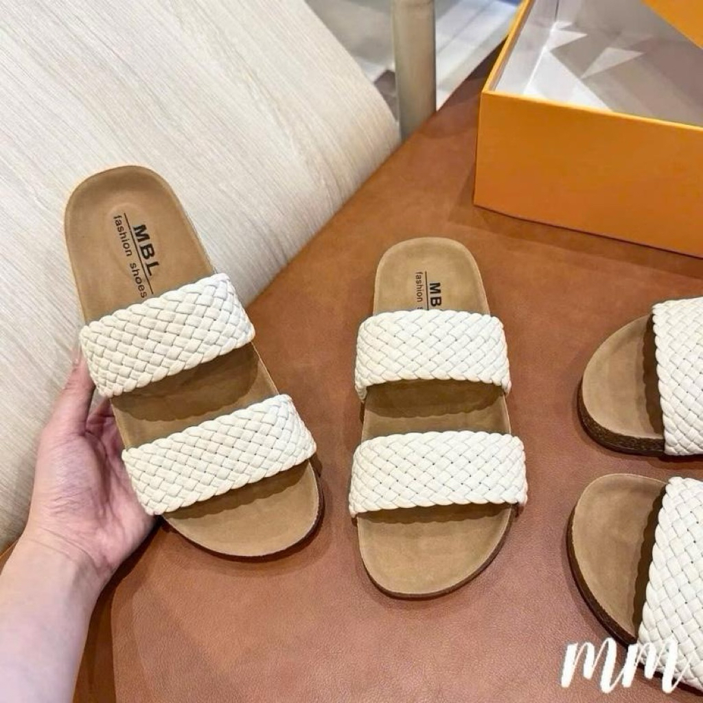 [ KANG SHOP ] chân mỏng lùi size  l Dép 2 quai fullbox  êm mềm nữ shoese nữ, dép nữ 6999