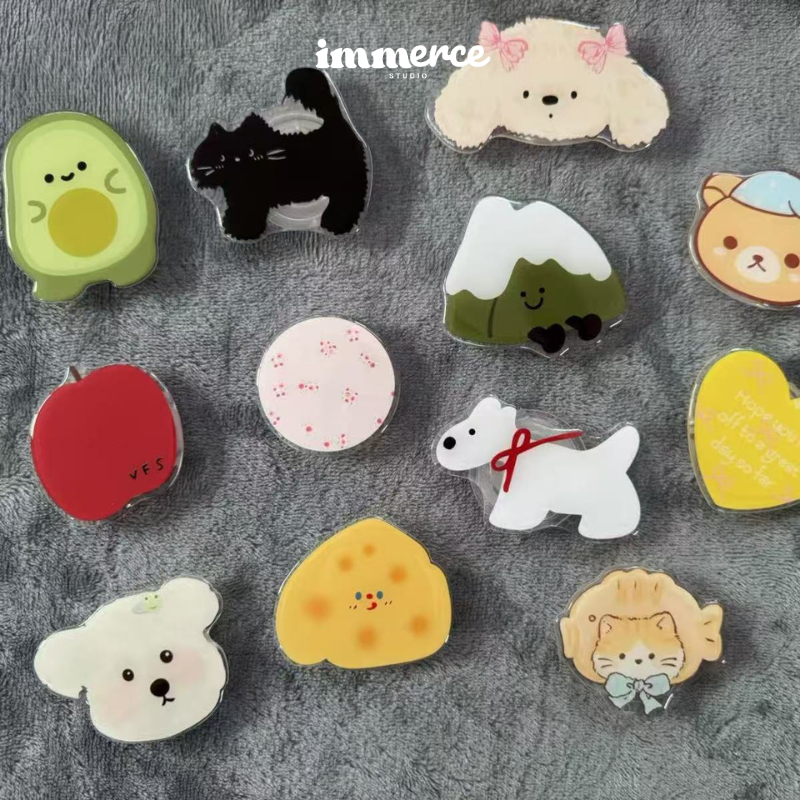 Giá Đỡ Điện Thoại Dán 3M Pop Socket Dán Case Điện Thoại Hình Dễ Thương POP