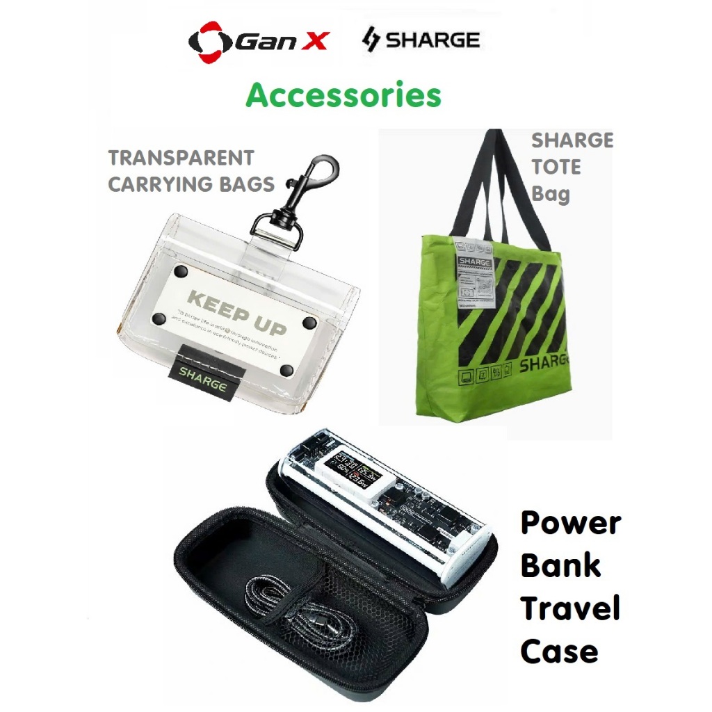 Phụ Kiện Cho Sharge Túi Đeo, Box Hộp Đựng Sạc Dự Phòng [ Chính Hãng Sharge ]