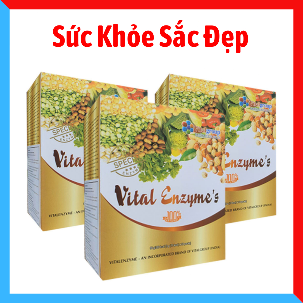 [ Sỉ -1250K ] Vital Enzyme's Chính hãng từ Hàn Quốc Enzymes Vital - 30 Gói