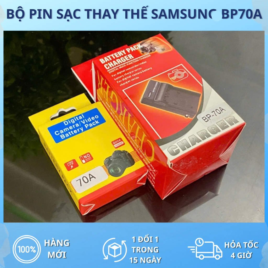 Bộ Pin, Sạc Samsung BP70A( Bộ Sạc Pin Thay Thế)
