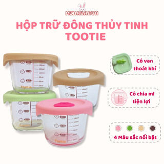 Bát Thủy Tinh Đựng Đồ Ăn Dặm Cho Bé, Trữ Đông Thuỷ Tinh Có Vạch Chia Chịu Nhiệt Trữ Đông