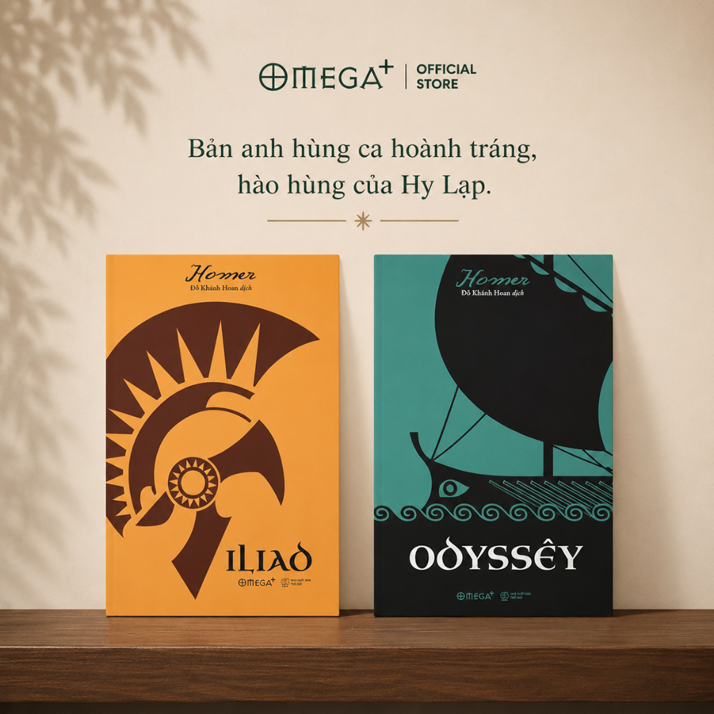 Bộ sách: ILiad - Odyssey - Homer Sử thi Hy Lạp