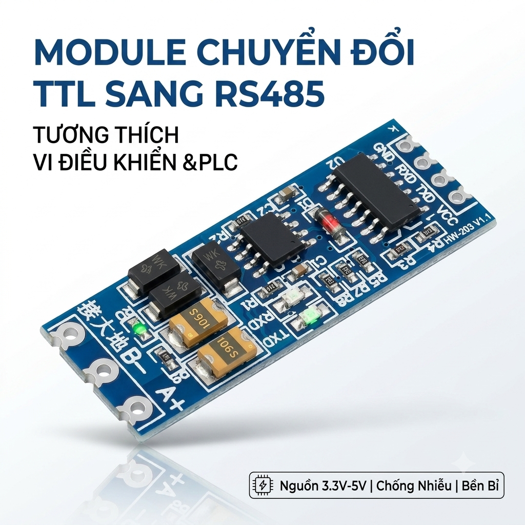 Module Chuyển TTL Sang RS485 TTL to RS485 Converter 485 UART Arduino STM32 Raspberry Pi