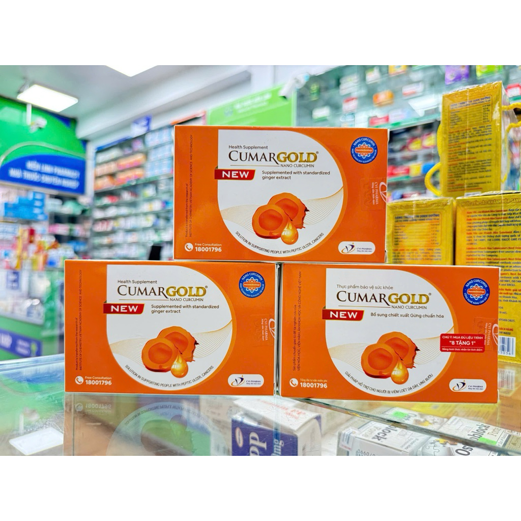 Viên uống hỗ trợ viêm loét dạ dày CumarGold New