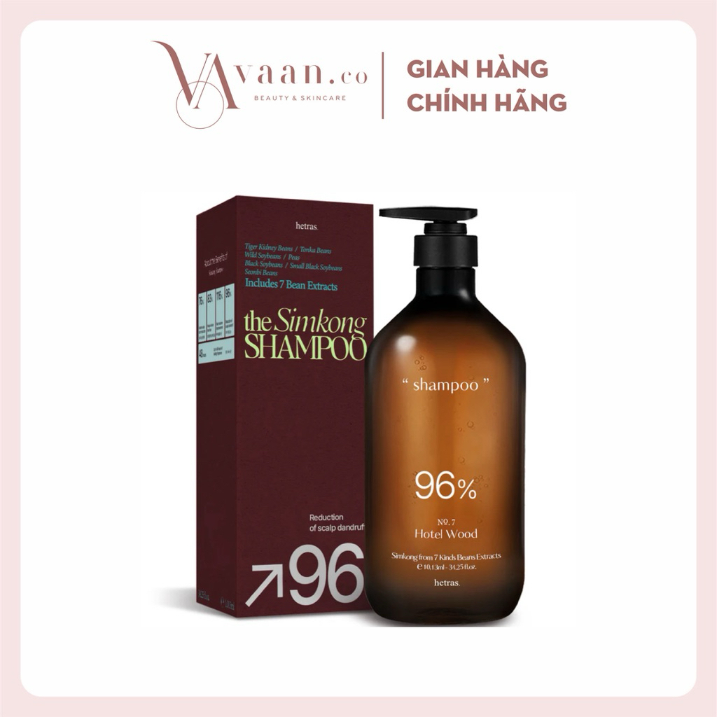 Dầu gội HETRAS 96% Simkong Shampoo 1,031ml
