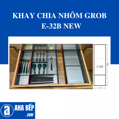 KHAY CHIA NHÔM GROB E-32B NEW