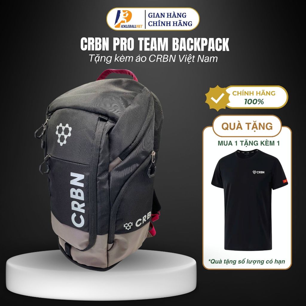 ✅ Balo CRBN Pro Team Backpack Chính Hãng - Tặng Kèm Áo CRBN Việt Nam