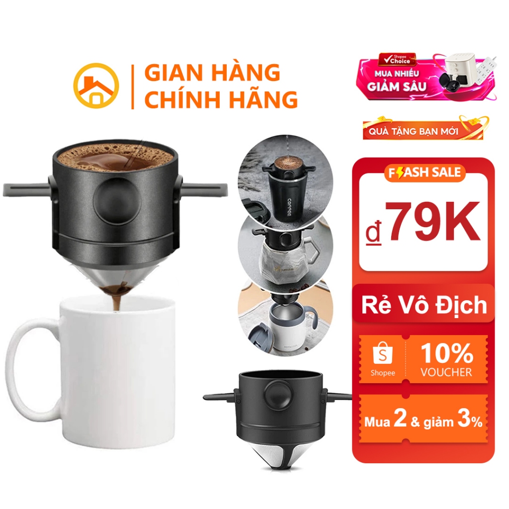 phin pha coffee cỡ lớn,cà phê pha phin,bộ lọc cà phê nhỏ giọt di Động có thể tái sử dụng an toàn