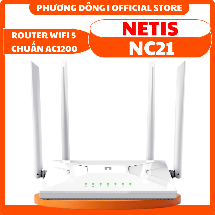 ROUTER WIFI 5 NETIS NC21 CHUẨN AC1200 -