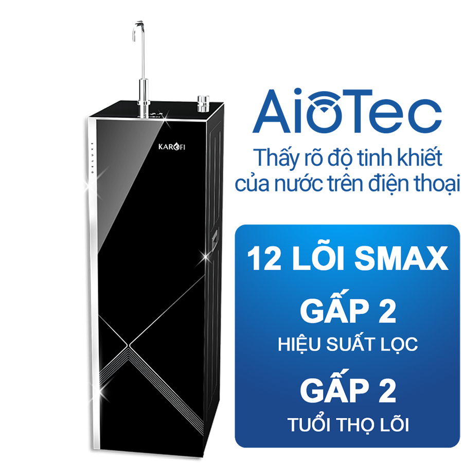 [Có lắp toàn quốc] Máy Lọc Nước RO Mỹ 12 lõi KAROFI KAQ-L22 / KAQ-M22 - Giám sát từ xa bằng smartpho