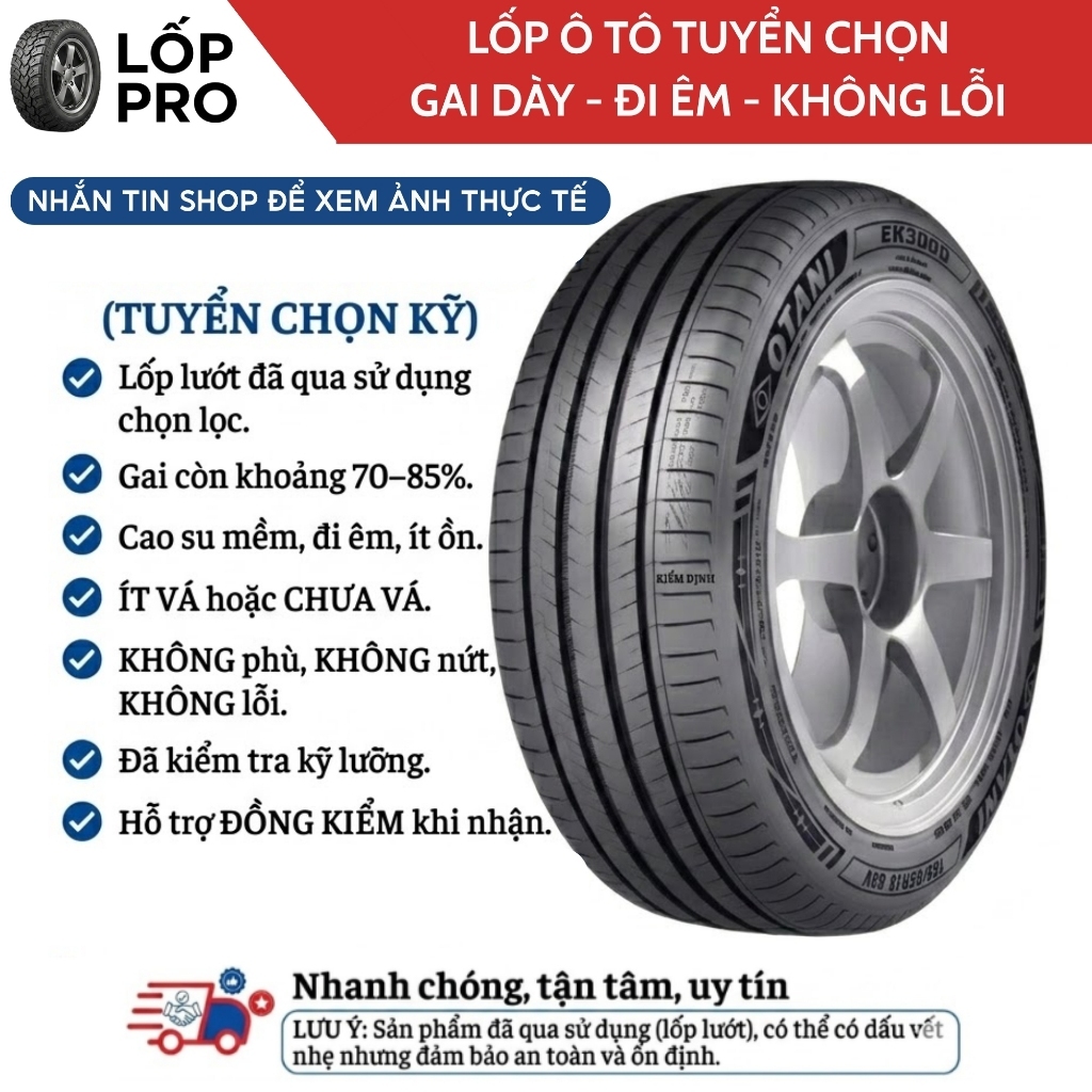 Lốp Bridgestone 205/65R16 Lướt  Ecopia/Turanza EP150/T05A Chính Hãng