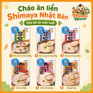 [Date 2027] Cháo ăn liền Shimaya Nhật Bản 230g, 250g cho bé từ 1 tuổi