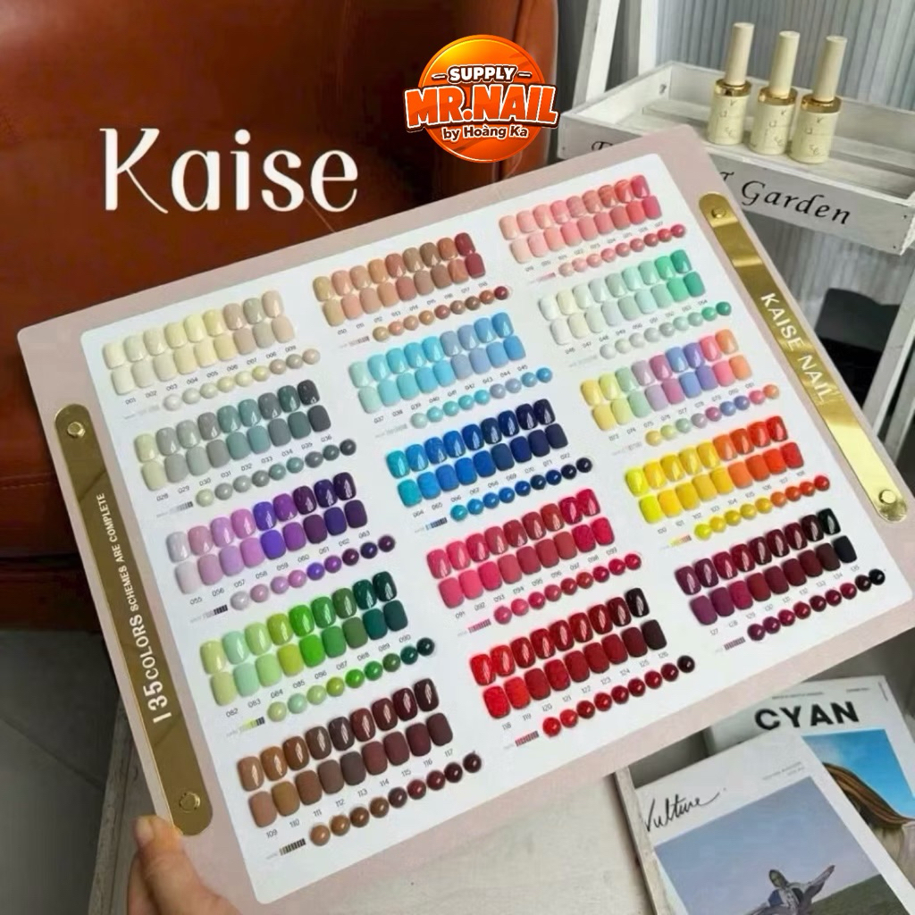 Set sơn gel 135 màu Kaise chính hãng - phụ kiện MrNail Supply