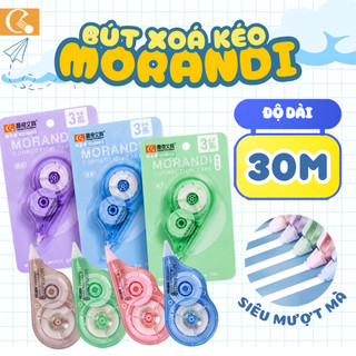 Bút Xóa Kéo MORANDI CT-3677 & CT-3678, 8m & 25m, Lăn mượt không kẹt, Không đứt, Xóa nhanh gọn