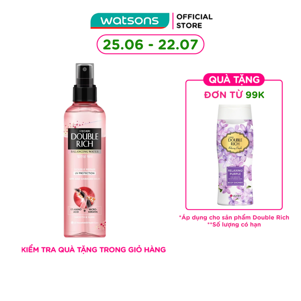 Nước Dưỡng Tóc Double Rich Phục Hồi (Hồng) 250ml