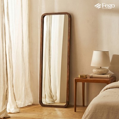 Gương Toàn Thân Bo Viền Gỗ- Gương Treo Tường/ Gương Dựa Khung Gỗ Cao 150cm/ 160cm