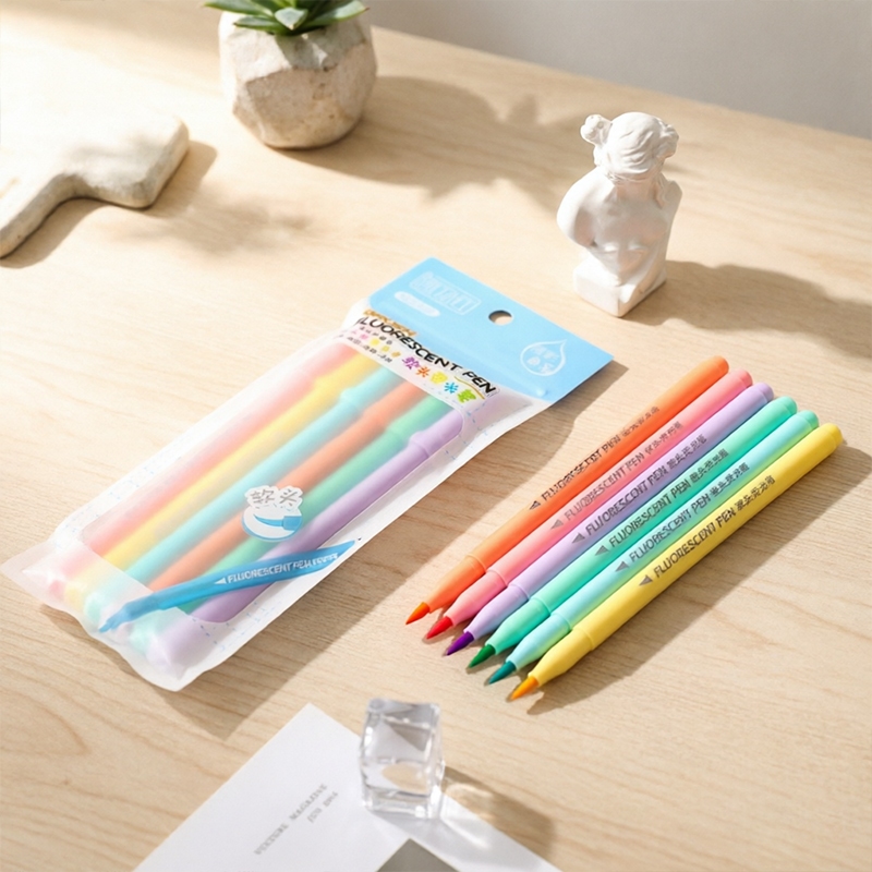 bút highlight 2 đầu, bút highlight pastel, bút đánh dấu 2 đầu, bút luyện chữ, bút học tập
